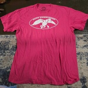 Duck Commander Pink Graphic T-Shirt Short Sleeve Duck Logo Crewneck Women Large